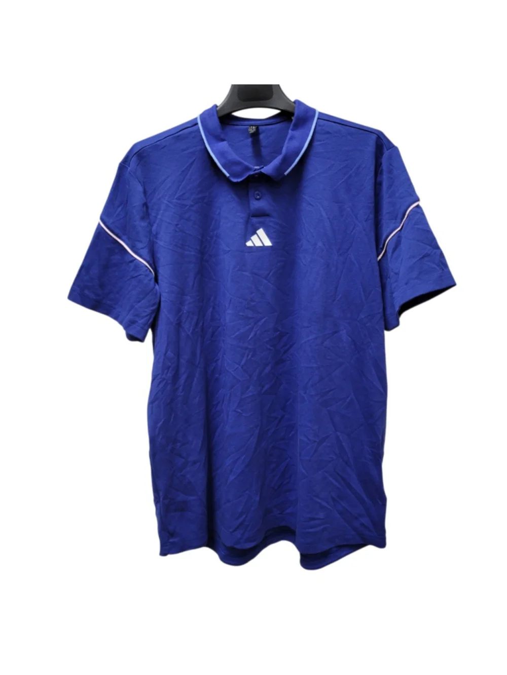 Adidas Aeroready Men's Blue Tennis Golf Short-Sleeves Polo Shirt Size XL